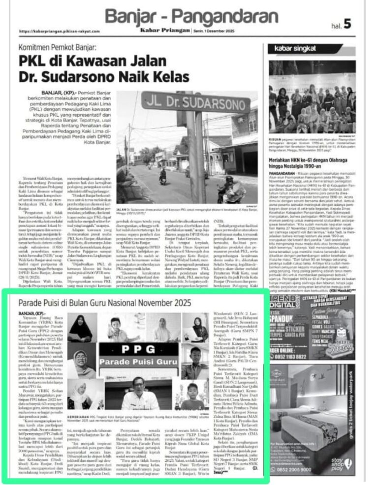 PARADE PUISI GURU: Wahana Kreasi Jadi Inspirasi